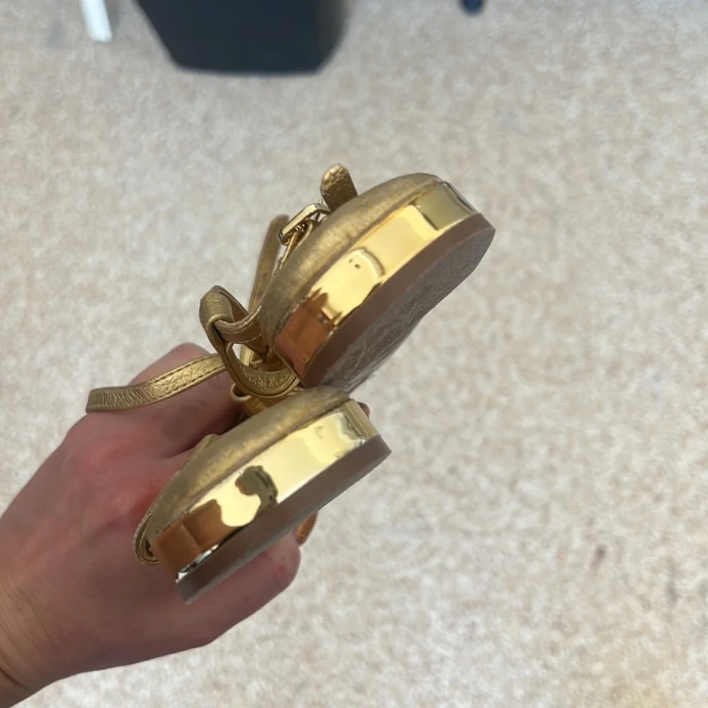 Tory Burch Gold Sandals size 7.5 - Picture 4 of 5